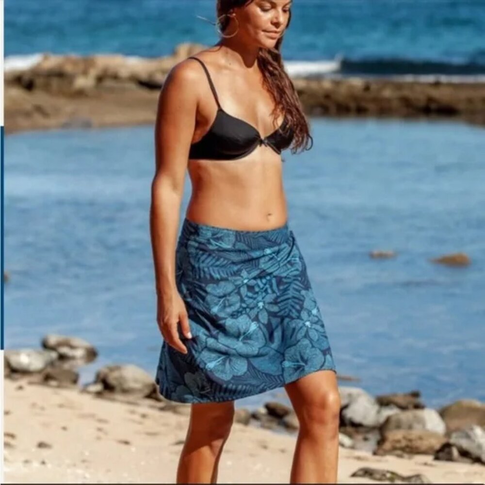 Rip Skirt Hawaii Wrap Length 2  Skirt in Maui Moonlight NWT size L